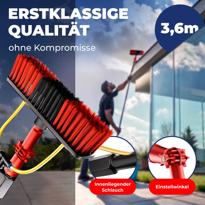 BoomDing Teleskop Waschbürste Aluminium 3.6m - PV & Wintergarten
