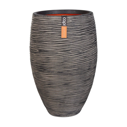 Capi Europe Elegant Deluxe Rib NL Blumentopf 51x72 Anthrazit. Gerippter Blumentopf, 51x72 cm, zur Pflanzenkultivierung.