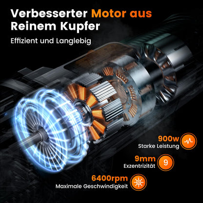 ETOOLAB Auto Poliermaschine Exzenter - 900W 15mm Hub 150mm Pads
