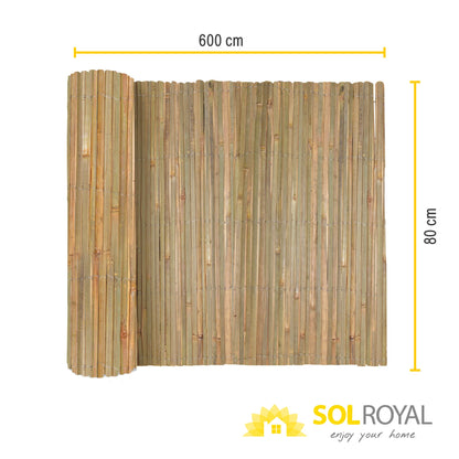 Sol Royal SolVision B89 Bambus Sichtschutz 80x600 cm für Garten