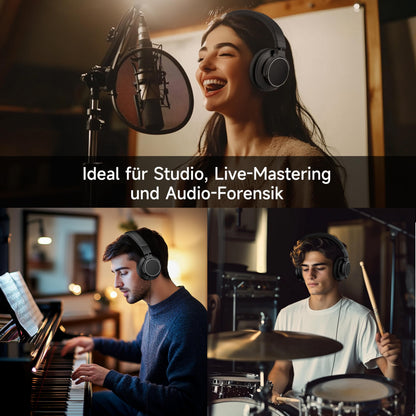 syndesmos Bwave X1 Studio-Kopfhörer, Over-Ear, Bluetooth & Kabel