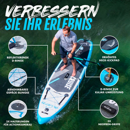 Bluefin SUP CRUISE 2020 Stand Up Paddle Board Set - Blau 10"8'