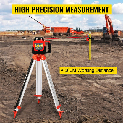 VEVOR Professional 360 Grad Rotationslaser 500m Rot Set