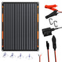 FlexSolar TC20 Solar Batterieladegerät 12V 20W Solarmodul IP67, monokristallin, mit SAE-Anschlusskabel