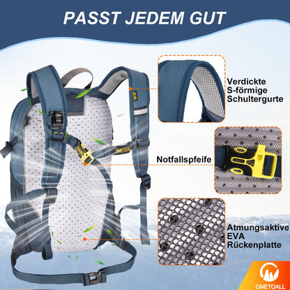 ONETOALL Wanderrucksack 20L diebstahlsicher, leichter Tagesrucksack
