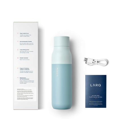LARQ Bottle PureVis 500ml Selbstreinigende Trinkflasche – Seaside Mint