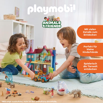 PLAYMOBIL 71852 Animals & Friends Kunterbunte Tier-Villa ab 4 Jahren