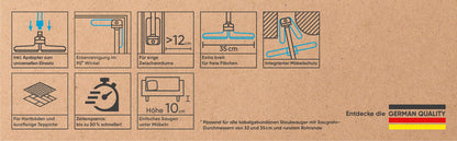 hoogo flipflop Universal Bodendüse - flex 35/32mm Adapter