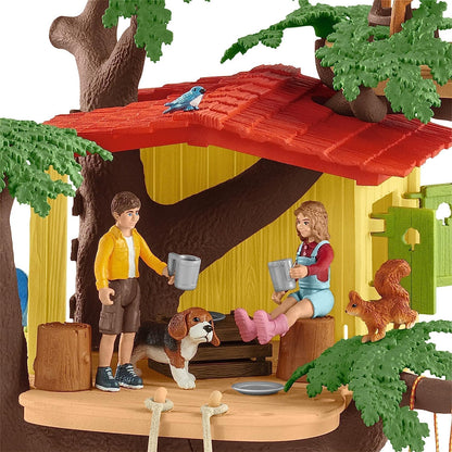 SCHLEICH Farm World Abenteuer Baumhaus Spielset - 60 Teile mit Figuren