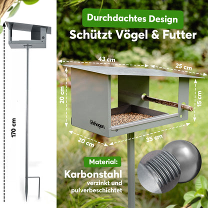 linthagen 3-in-1 Futterhaus mit Ständer - gross, wetterfest
