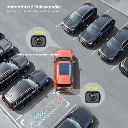 Foxpark 4,8" 1080P Funk Rückfahrkamera - Auto LKW Wohnmobil