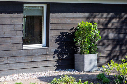 Capi Europe Rib NL Blumentopf quadratisch - 50x50 Anthrazit