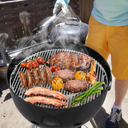 Onlyfire Edelstahl Grillrost Ø 54,5 cm für Weber 57 cm Kugelgrill