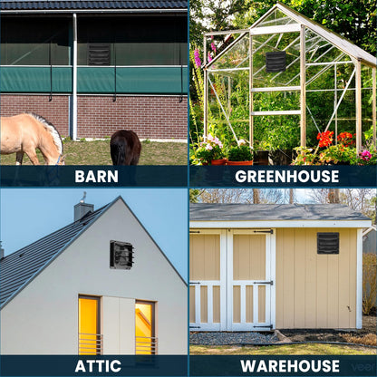 HG Power 300mm Abluftventilator Industrie-Wandlüfter – Regelbar