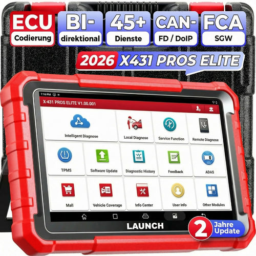 LAUNCH X431 PROS Elite OBD2 Diagnosegerät, bidirektionales Kfz-Scan-Tool