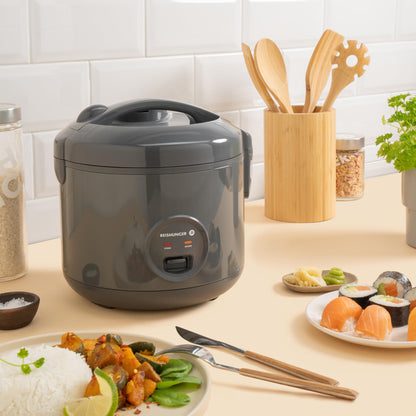 REISHUNGER Reiskocher & Dampfgarer Keramik 1.2L - Grau