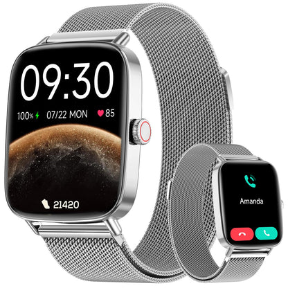 Fitpolo Smartwatch Fitnessuhr mit Telefonfunktion, 1,85 Zoll, IP68 – HD-Display für Sport und Alltag