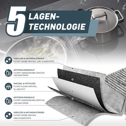 Miele Aktivkohlefilter DKF 35-P für Dunstabzugshaube – 2er-Set