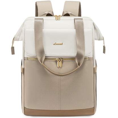 LOVEVOOK Damen Rucksack Gross mit Laptopfach 17 Zoll, wasserdicht, Polyester mit langen Tragegriffen