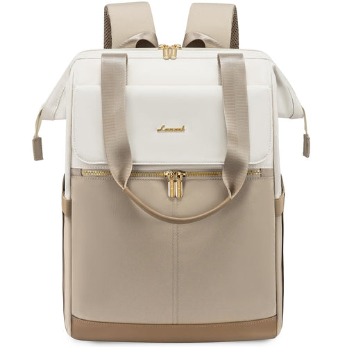 LOVEVOOK Damen Rucksack Gross mit Laptopfach 17 Zoll, wasserdicht, Polyester mit langen Tragegriffen