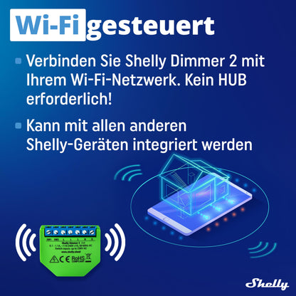 Shelly Dimmer 2 Intelligenter Wlan Dimmer Modul – 4 Stück