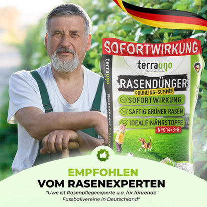 TerraUno Rasendünger Frühjahr/Sommer Sofortwirkung – 20 kg