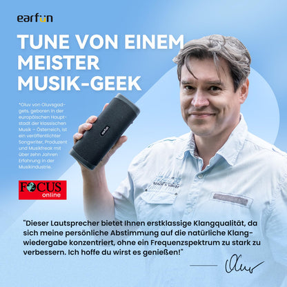 EarFun UBOOM L Bluetooth Lautsprecher, 28 W Stereo, IP67 wasserdicht