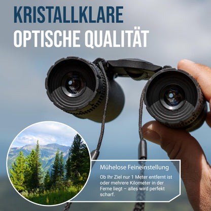 ZIRBITZ® HD Fernglas 8x25 – kompaktes Taschenfernglas