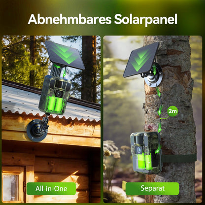 DEATTI T6 WLAN Solar Wildkamera 4K 48MP mit Nachtsicht und App