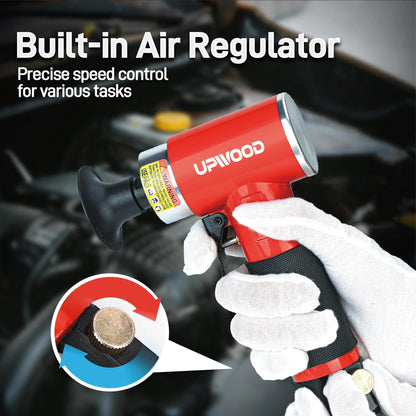 UPWOOD Mini Druckluft Rotationsschleifer Set 50mm - Rechtwinklig
