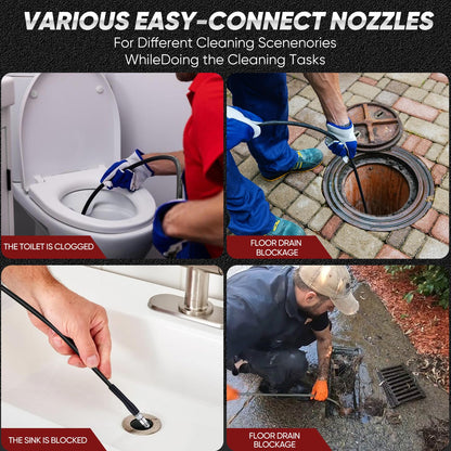 Ampvolts Rohrreinigungsschlauch Set 30m – Karcher kompatibel