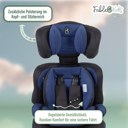 FableKids Kinderautositz ECE R129/03 - 76-150 cm, Blau