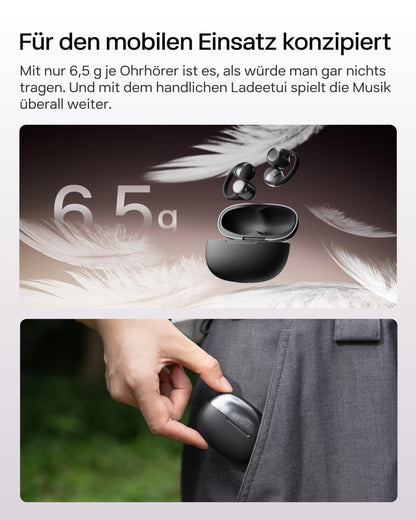 Shokz OpenDots ONE Open-Ear-Kopfhörer Bluetooth, Schwarz