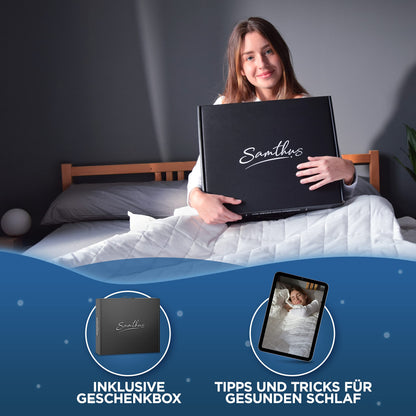 Samthus Gewichtsdecke 135x200cm 6kg – Schwere Therapiedecke