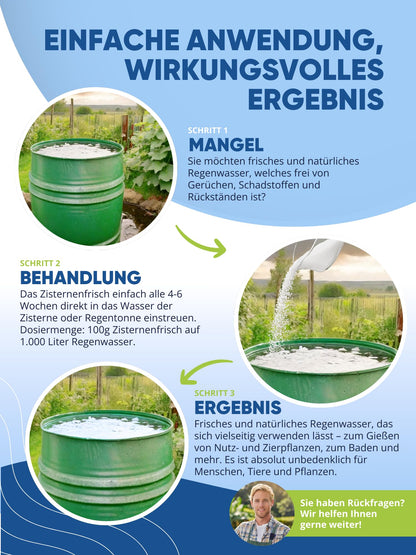 AGUALEVE Zisternenfrisch Granulat 2,5 kg für Regenwasser