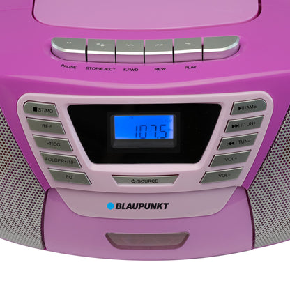 Blaupunkt B 120 Kinder Bluetooth CD Player Boombox – Rosa