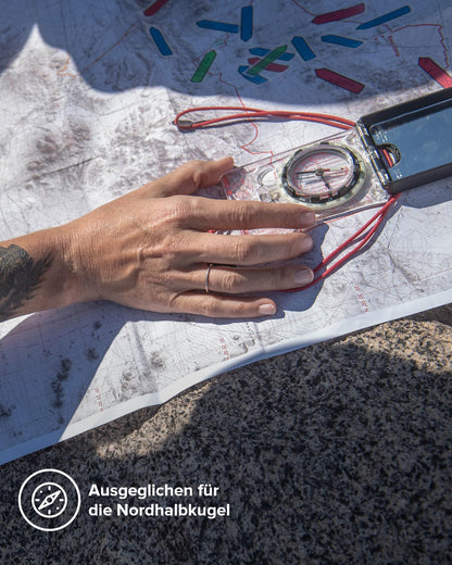 SUUNTO Mc-2 Nh Mirror Kompass für Outdoor-Navigation - Weiss