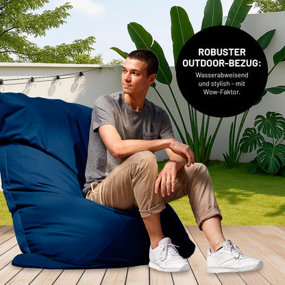 Lumaland Classic XXL Riesensitzsack - All-in-One Set Indoor/Outdoor