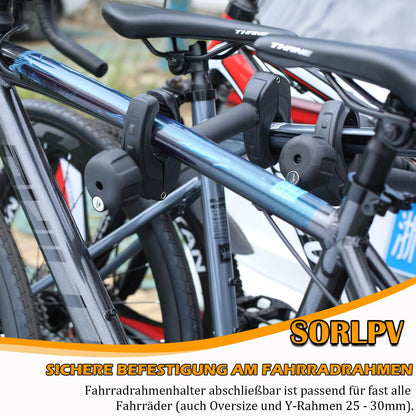Sorlpv Fahrrad Rahmenhalter Universal abschliessbar - 3er Set