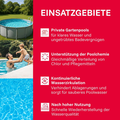 T.I.P. SPP 600 FT Poolpumpe mit Timer, 13.000 l/h, selbstansaugend