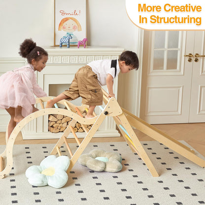 Giant bean 5-in-1 Montessori Kletterdreieck Kletterbogen Rutsche - Bunt