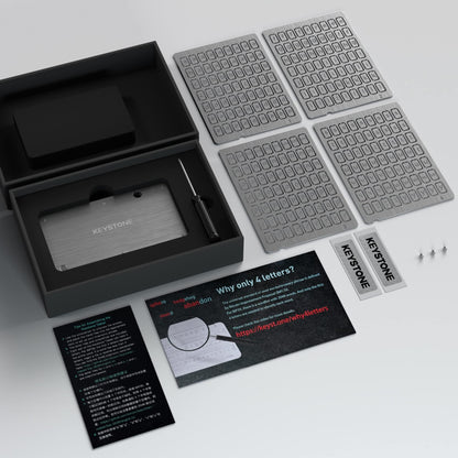 KEYSTONE Tablet Crypto Seed Storage – 24 Wörter Edelstahl