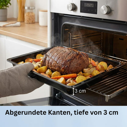 ICQN Backblech Set emailliert 422 × 370 mm für Electrolux, AEG, IKEA