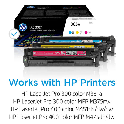HP 305A (CF370AM) Original Toner Multipack CMY 3er-Pack
