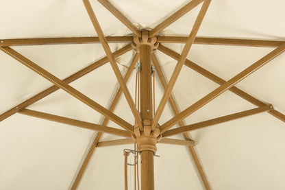 Schneider Sonnenschirm Malaga, natur, Ø 300 cm, Alu/Stahl, Polyester