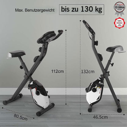 Ultrasport F-Bike Heavy Heimtrainer – Klappbares Fitnessvelo