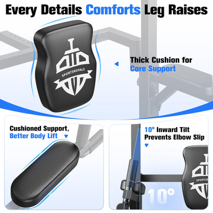 Sportsroyals Power Tower Klimmzug- & Dip-Station – 204 kg