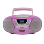 Blaupunkt B 120 Kinder Bluetooth CD Player Boombox – Rosa. Kompakt, rosa. Spielt CDs & Bluetooth-Audio für Kinder ab.