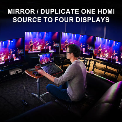 AVIDGRAM HDMI Splitter 1 in 4 Out 4K 60Hz HDMI 2.0 Verteiler