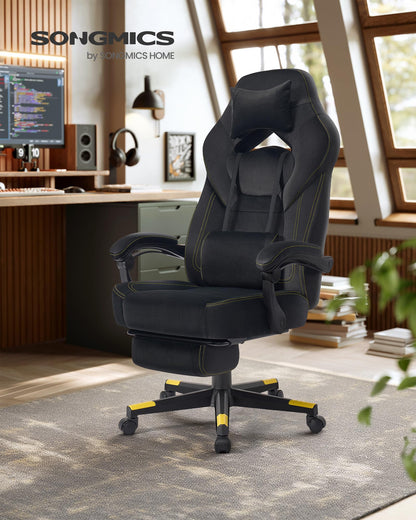 SONGMICS Gaming-Stuhl OBG077B08 - ergonomisch, tintenschwarz